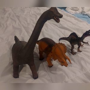 3 kids plastic dinosaur figures high quality